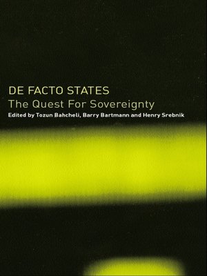 cover image of De Facto States